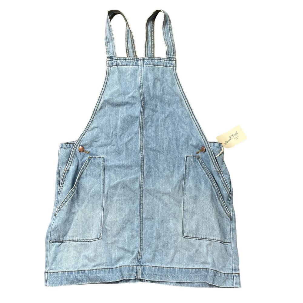 Universal Thread Women's Light Wash Denim Jumper With Pockets - Size XS - NWT